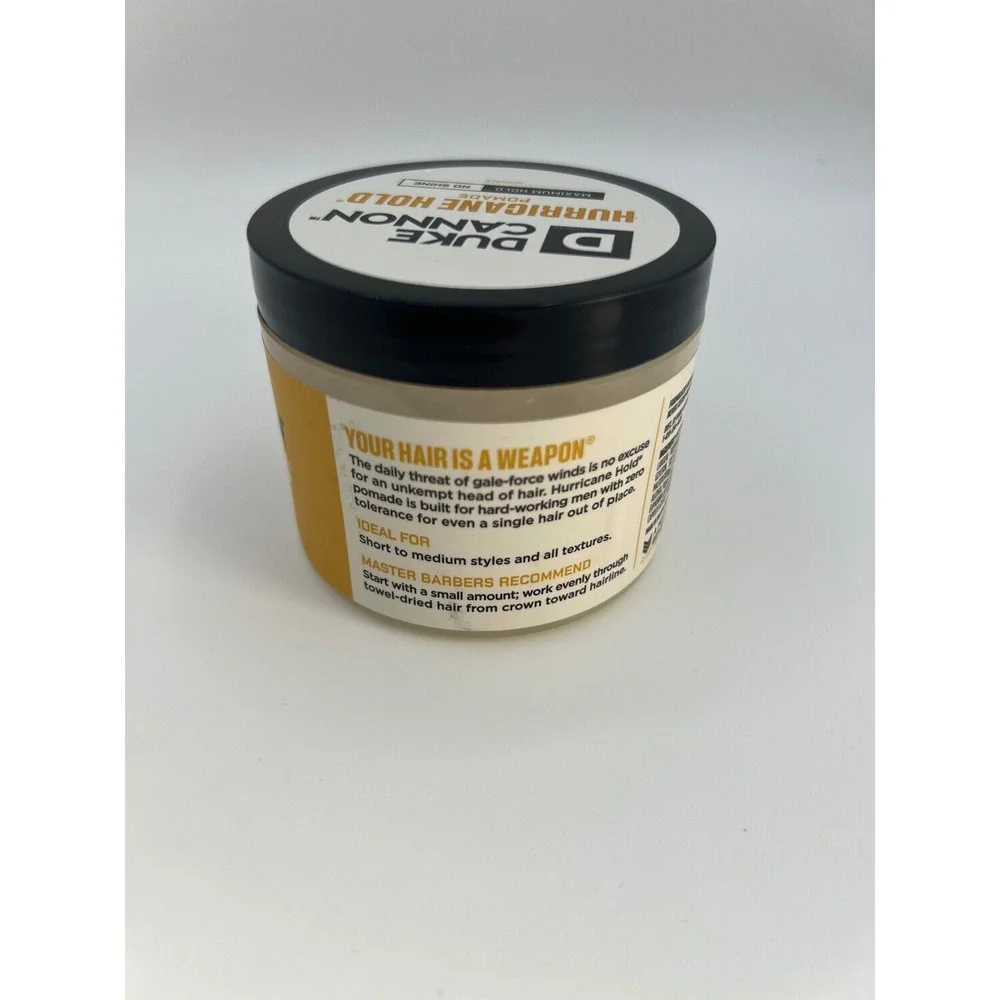 Duke Cannon Hurricane Hold Pomade Maximum Hold No Shine Matte Hair Paste 4.6 oz